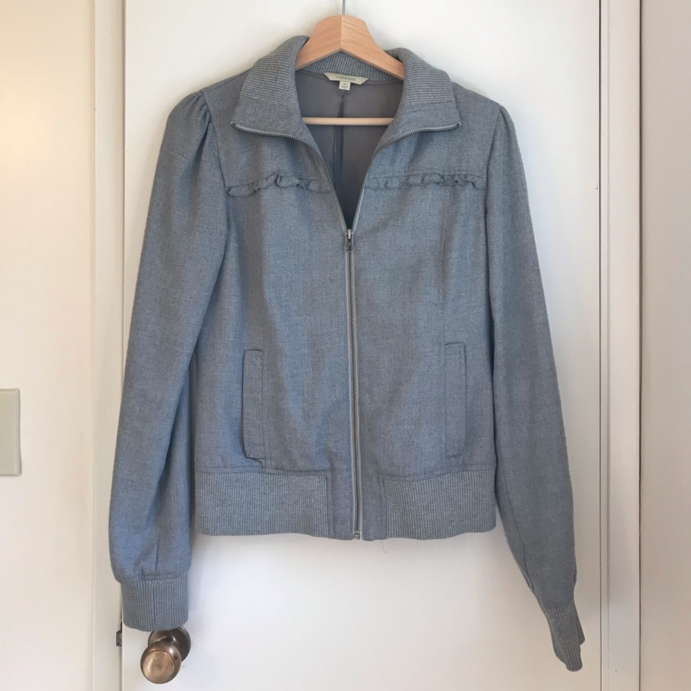 Grey moto jacket, size medium